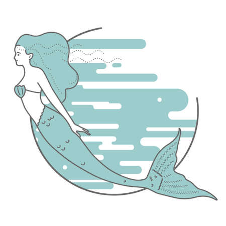 Mermaid icon.のイラスト素材