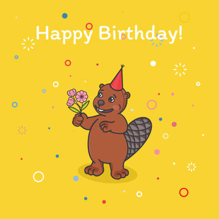 Happy birthday banner.のイラスト素材
