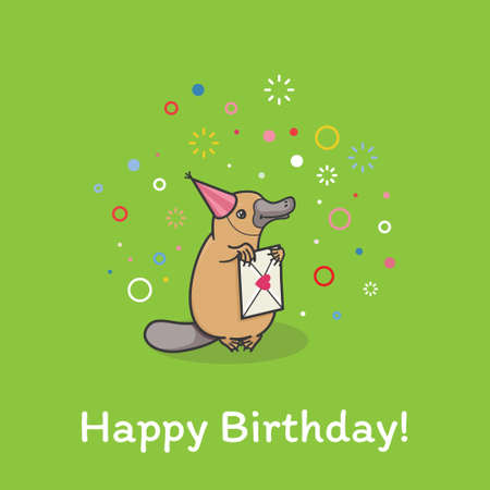Happy birthday banner.のイラスト素材