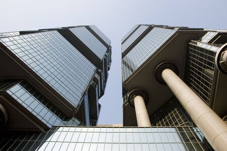 Hong Kong Central - city center with modern architecture, office skyscrapers.