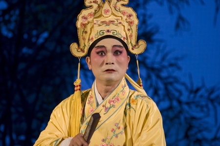 CHINA, SHENZHEN, GUANGDONG PROVINCE - FEBRUARY 13, 2009: Traditional Beijing Opera, performed by...