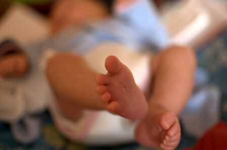 Small infant feet