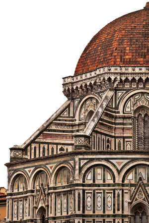 Florence cathedral side chapel view from outside.の写真素材