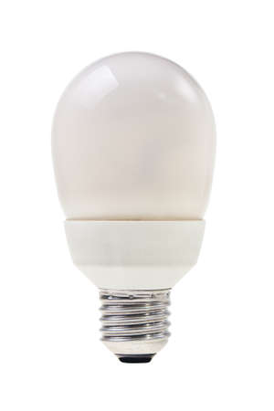 Power saving energy lightbulb isolated over white background.の写真素材