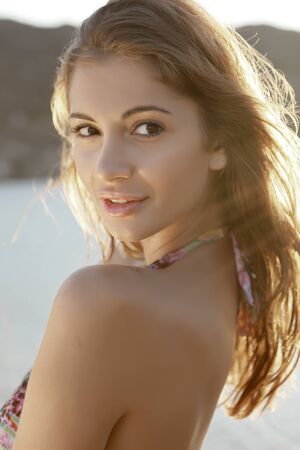 portrait of a beautiful adult sensuality woman の写真素材