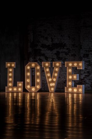 The word love, Valentines Dayの写真素材