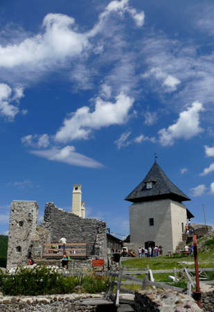 Cute sky above fortressの写真素材