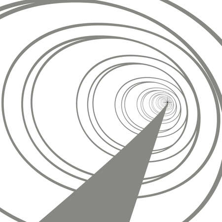 A vector illustration of a tunnel on transparent background. Designed in gray and white colors for web concepts, prints, wraps, templates.のイラスト素材
