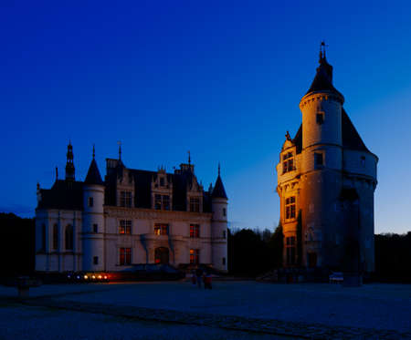 Castle of Chenonceau is located near the small village of Chenonceaux on the Loire Valley in France のeditorial素材