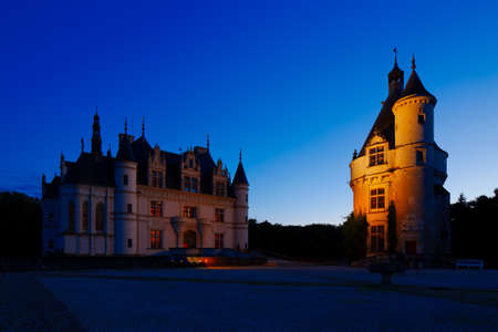 Castle of Chenonceau is located near the small village of Chenonceaux on the Loire Valley in France のeditorial素材