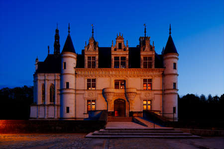 Castle of Chenonceau is located near the small village of Chenonceaux on the Loire Valley in France のeditorial素材