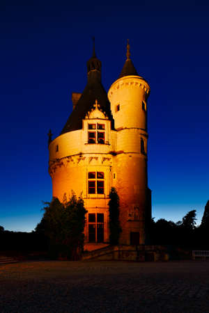 Castle of Chenonceau is located near the small village of Chenonceaux on the Loire Valley in France のeditorial素材