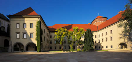 Wawel Royal Castle in Krakow is the most historically and culturally important site in Poland  For centuries it was a residence of kings, nowadays it is a national museum のeditorial素材