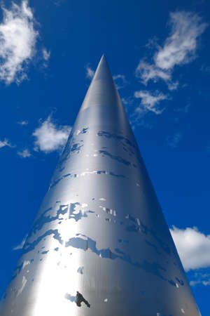 The Spire of Dublin also known as Spike is a large, 121.2 metres tall stainless steel pin-like monument located on the O'Connell Street in Dublin, Irelandのeditorial素材