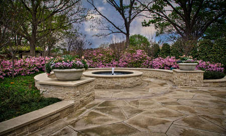 Patio Fountainの写真素材
