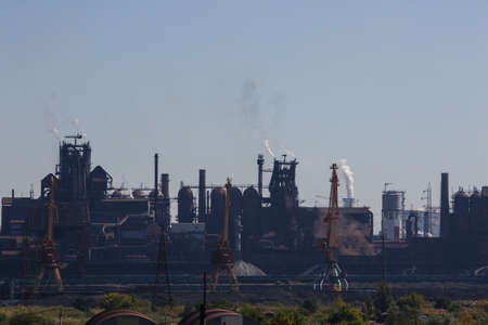 MARIUPOL, UKRAINE - SEPTEMBER 5, 2016: Azovstal Iron and Steel Worksのeditorial素材