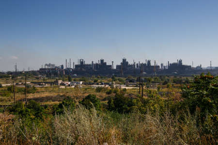 MARIUPOL, UKRAINE - SEPTEMBER 5, 2016: Azovstal Iron and Steel Worksのeditorial素材