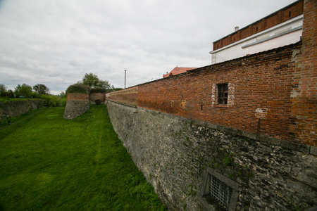 Part of fortification works of castle in Dubno. Rivne region, Ukraine.のeditorial素材