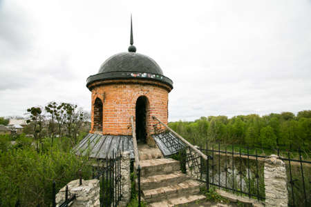 Part of fortification works of castle in Dubno. Rivne region, Ukraine.の写真素材