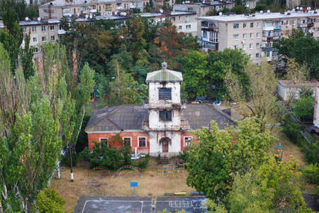 Old lighthouse in the old part of the city Berdiansk, Ukraine
