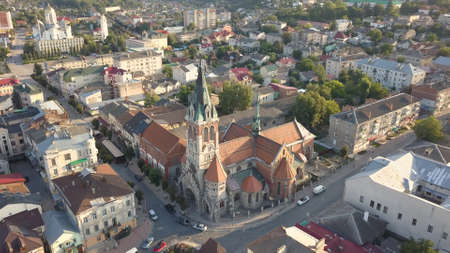 Dminican church of St. Stanislaus in Chortkiv founded in 1610, Ternopil region, Ukraineの写真素材