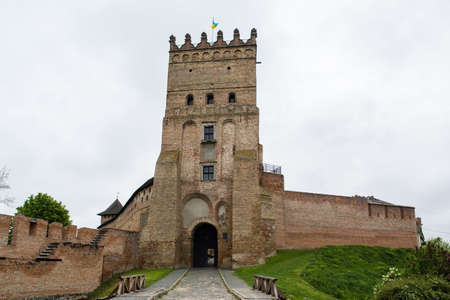 View of Lubart Castle or Lutsk High Castle - Ukraineのeditorial素材