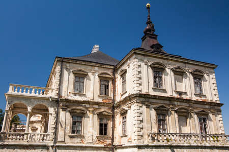 Old palace castle in Pidhirci was build in 1635-1640 by Stanislav Koniecpolski , Lviv region, Ukraineのeditorial素材