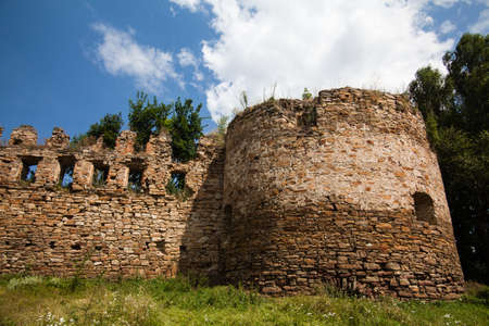 The ruins of an ancient castle. Ternopil region. Ukraine