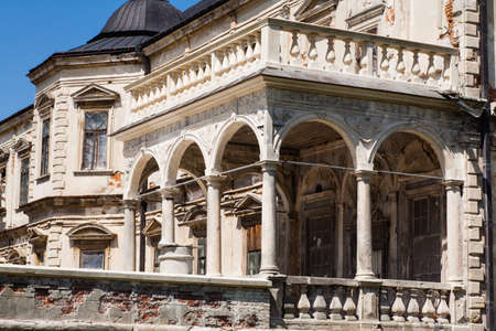 Old palace castle in Pidhirci was build in 1635-1640 by Stanislav Koniecpolski , Lviv region, Ukraineのeditorial素材