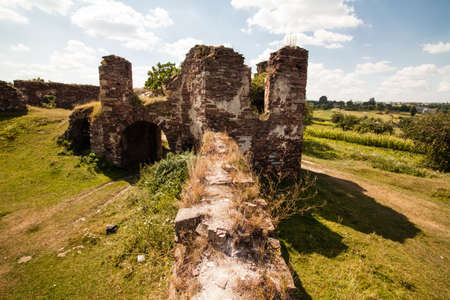 Castle ruins in Pidzamochok, Ternopil region, Ukraineの写真素材