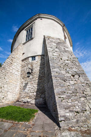 Olesko, Ukraine - 02 MAY 2017: View to the historic castle in Olesko, Lviv region, Ukraineのeditorial素材