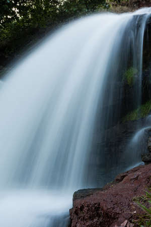 Famous ukranian landscape - waterfall Chervonograd in Ternopil region, Ukraine