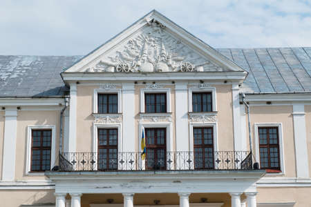 Vyshnivets, Ukraine - June 10 2016: The Vyshnevetsky (Wisniowieccy) family palace in Ternopil...