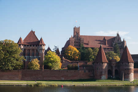 MALBORK, POLAND - OCTOBER 12, 2018:Malbork Castle is famous landmark of Poland outdoorのeditorial素材