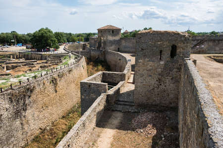 Bilhorod-Dnistrovskyi, Ukraine - July 23 2019: Beatutiful ancient fortress Akkerman which is on the...