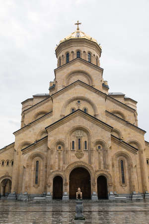The Tbilisi Holy Trinity Cathedral commonly known as Sameba is the main Georgian Orthodox Christian cathedral, located in Tbilisi, the capital of Georgia.のeditorial素材