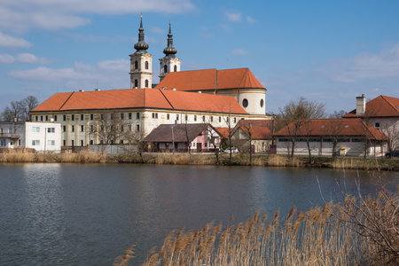 Basilica minor in Sastin-Straze, Slovak republic. religious architecture. famous travel destinationのeditorial素材