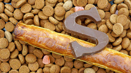 candy for Dutch Sinterklaas on December 5thの写真素材