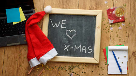 We love christmas at the officeの写真素材