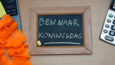 Kingsday at the office in the Netherlandsの写真素材