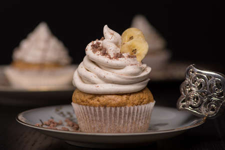 Vegane Banana Cupcakeの写真素材