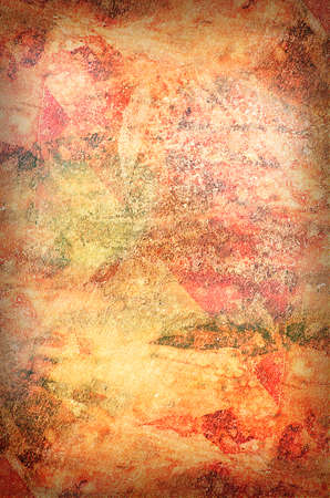 Red Grungy Background with scratches and damagesの写真素材