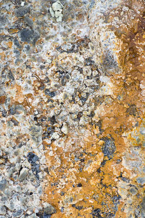 Organic textured ground of geothermal active areaの写真素材