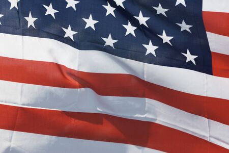 Detail of American flagの写真素材