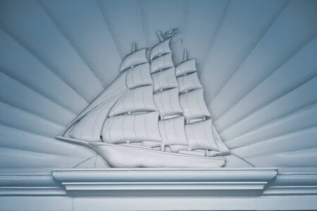 Fragment of building sculpture.の写真素材