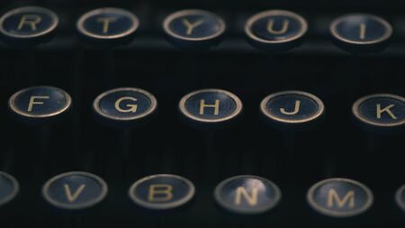 Detail Photo of old typewriter buttons