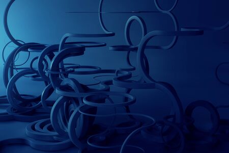 Curly line background.の写真素材