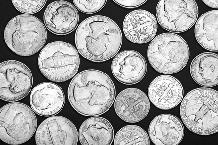 loose change background の写真素材