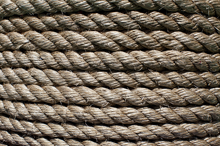 Close up of wound up rope.