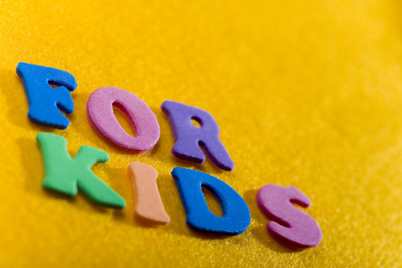 For Kids. Colorful letters, good for any subject matter dealing with children.